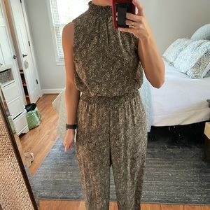 High neck snakeskin jumpsuit